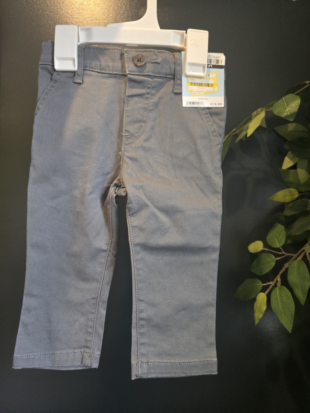 Cat & Jack Boys Gray Pants NWT 12 Months